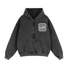 Load image into Gallery viewer, Zip-Through Boxy Fleece Hoodie